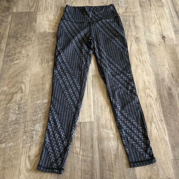 aerie Pants - aerie Chill. Play. Move. Rope Braid High Rise Fleece Lined Leggings.